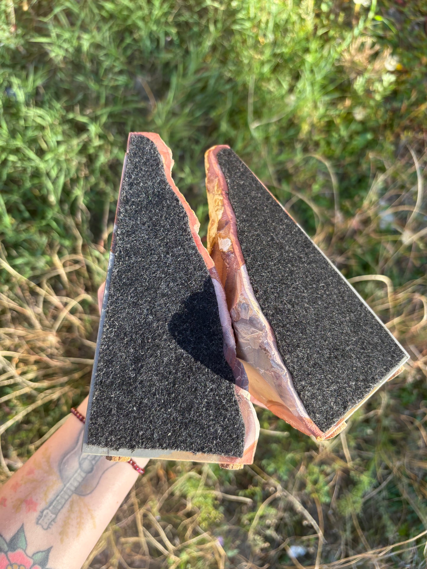 Polychrome Jasper Bookends