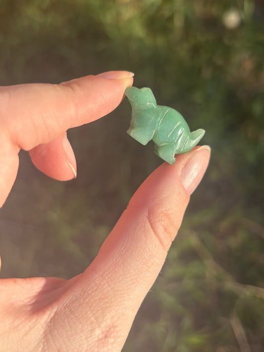 Green Aventurine Mini Dino