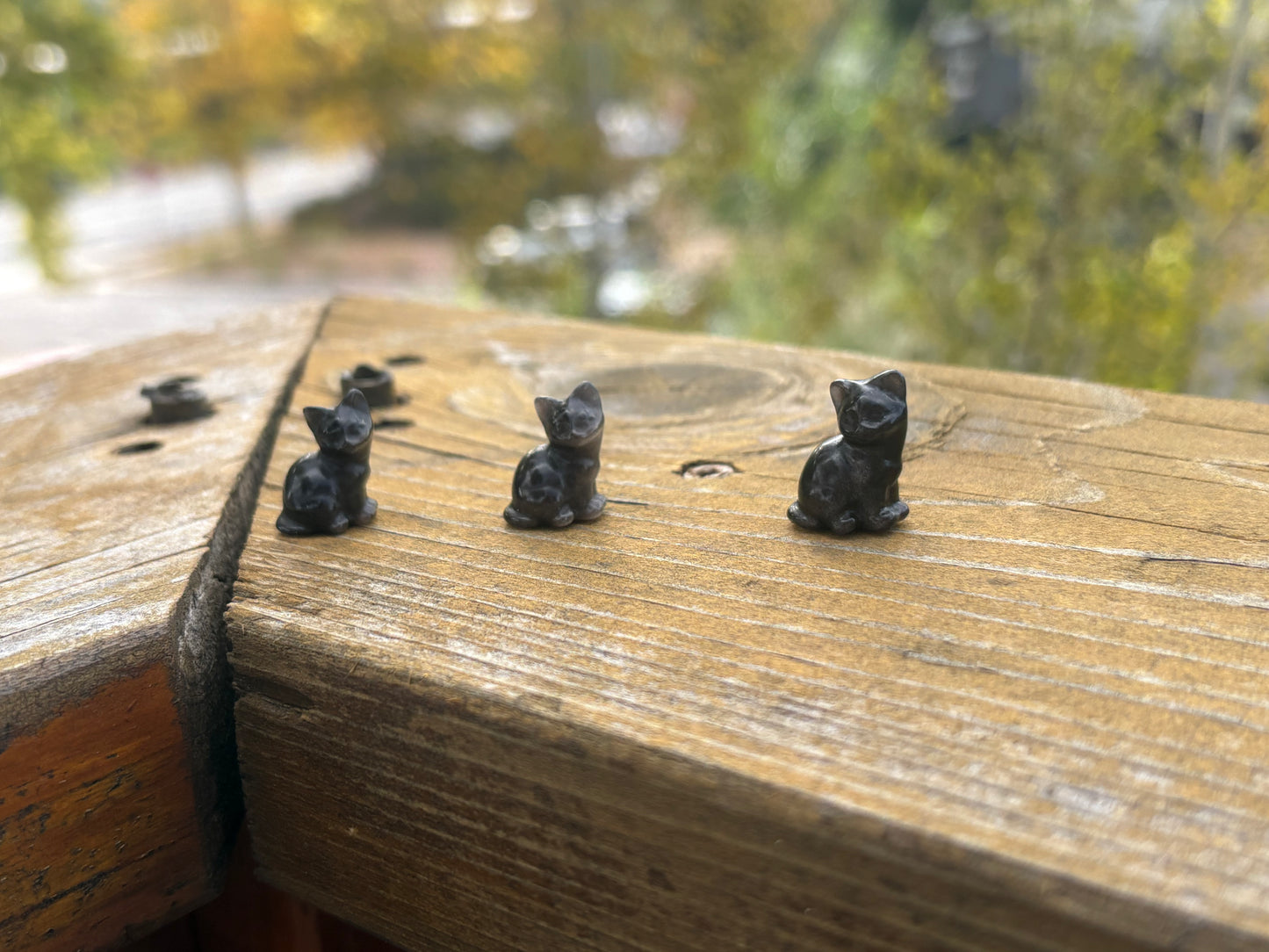 Silver Sheen Obsidian Kitty