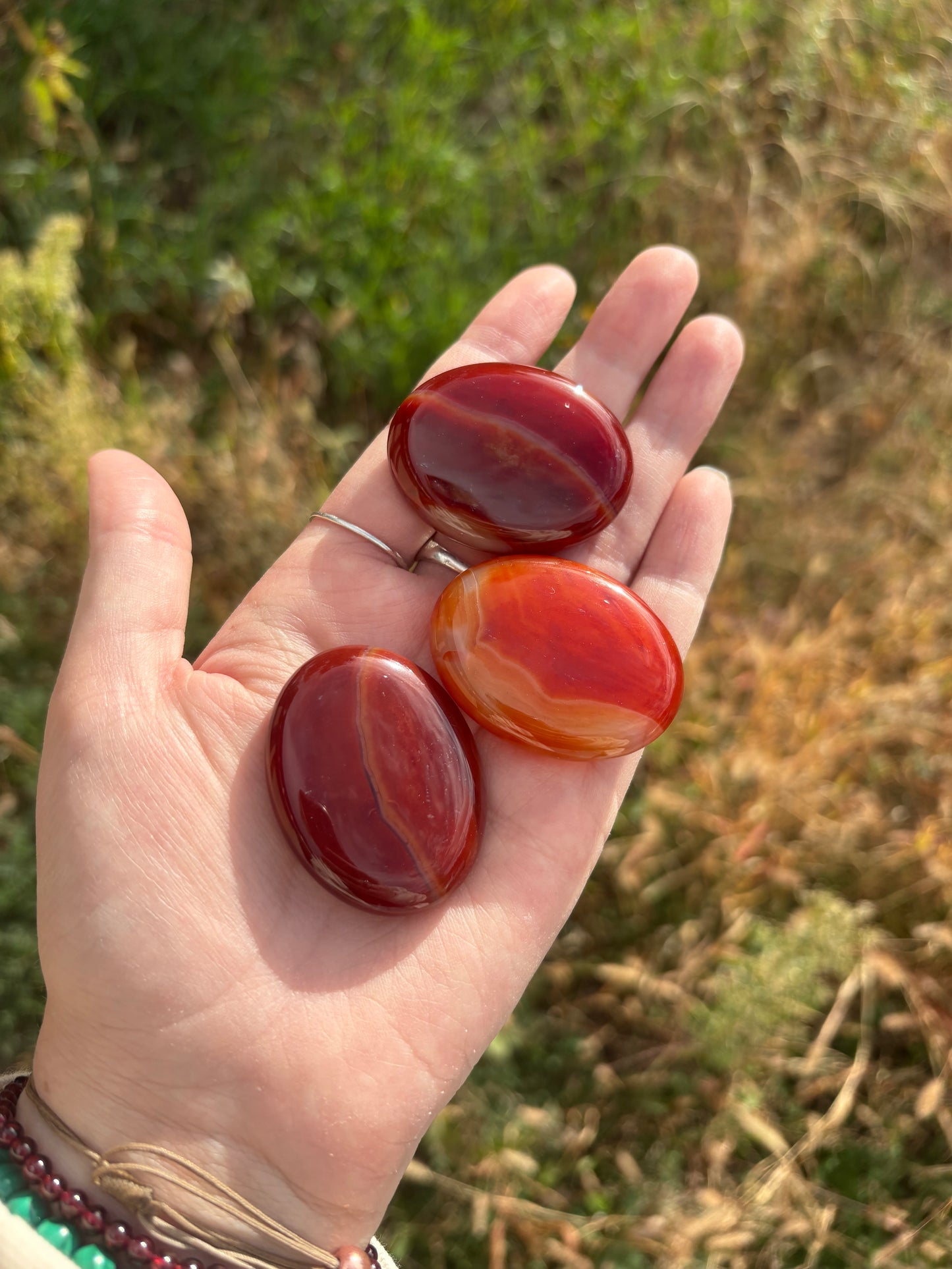 Carnelian Mini Palm Stone