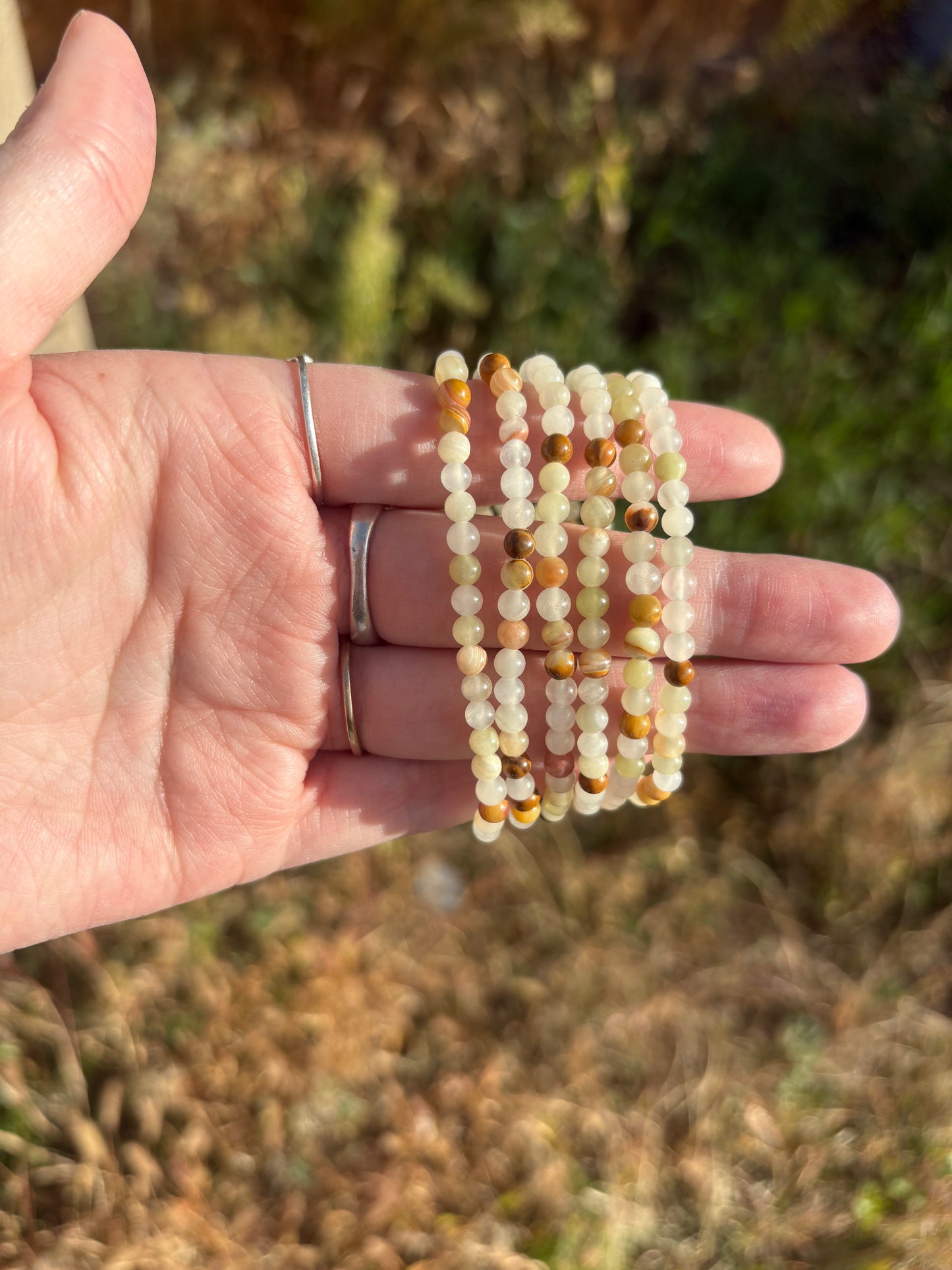 Green Onyx Bracelet 4mm