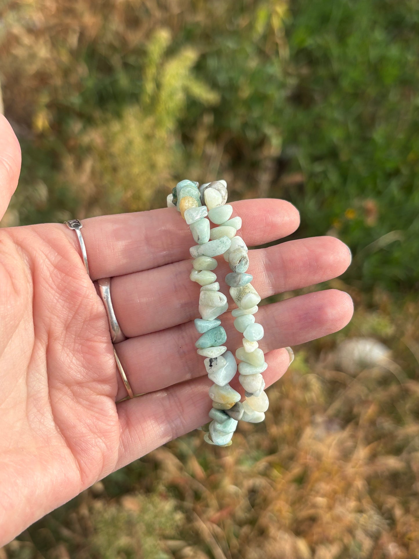 Amazonite Chip Bracelet