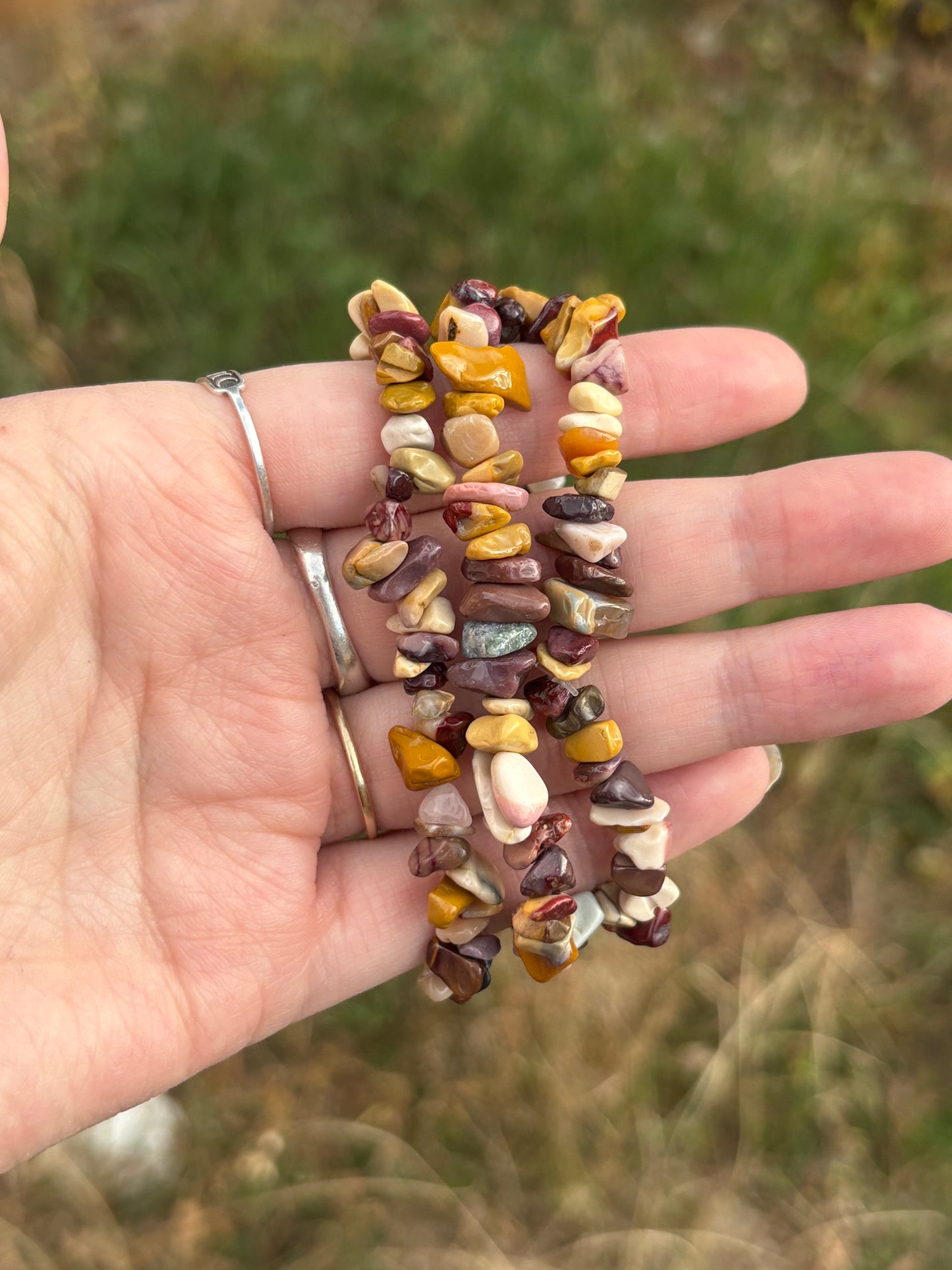 Mookaite Jasper Chip Bracelet