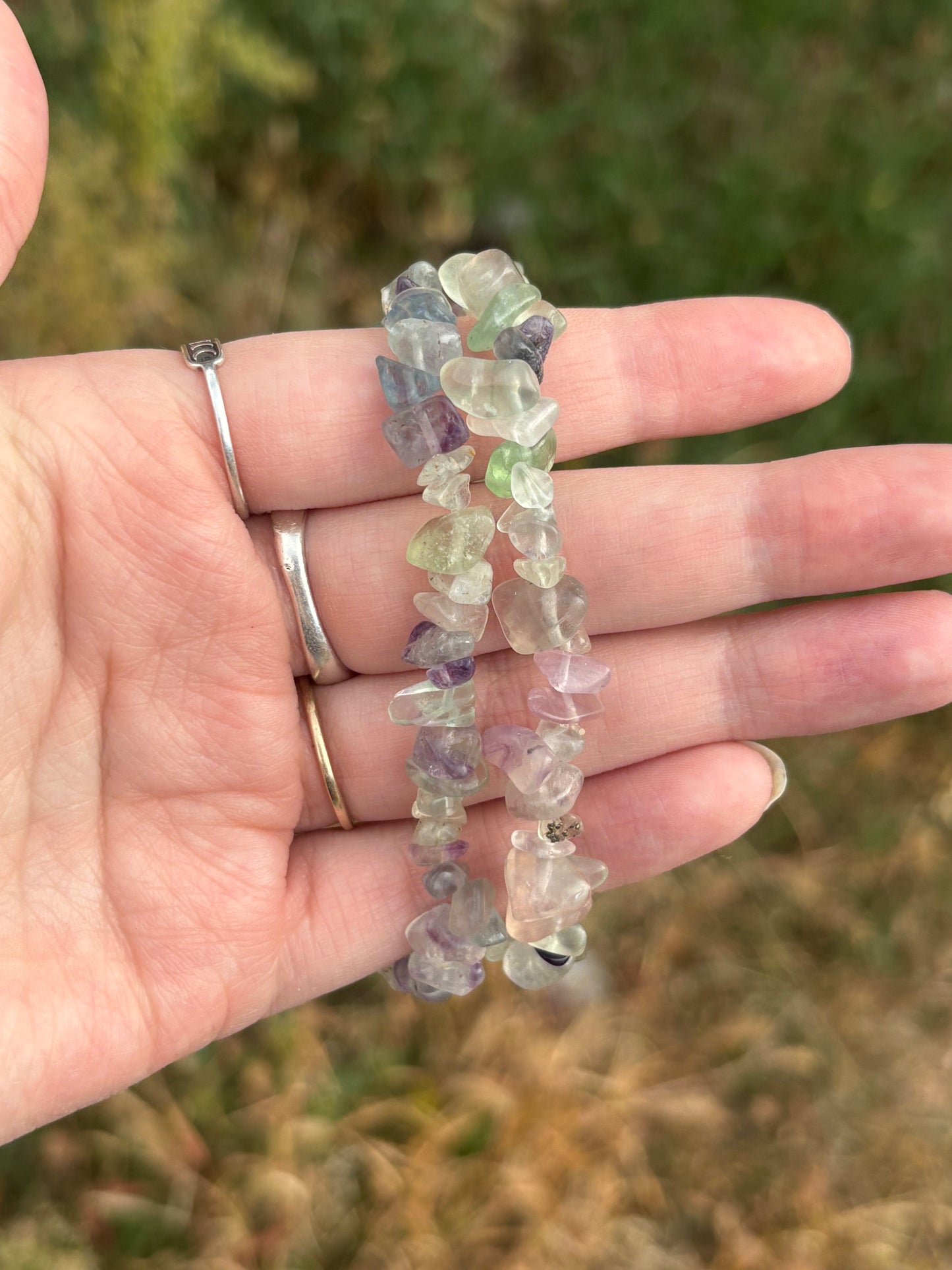 Fluorite Chip Bracelet