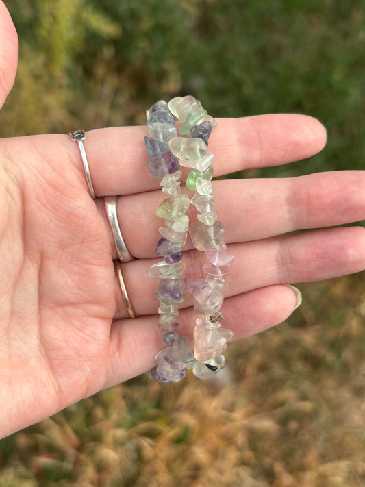 Fluorite Chip Bracelet